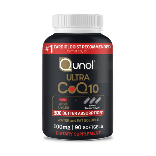 Qunol Ultra CoQ10 100mg Softgels- 3x Better Absorption, Antioxidant for Heart Health & Energy Production, Coenzyme Q10 Vitamins and Supplements, 3 Month Supply, 90 Count